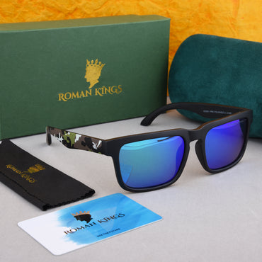 Camouflage Blue Men Polarized Sunglasses