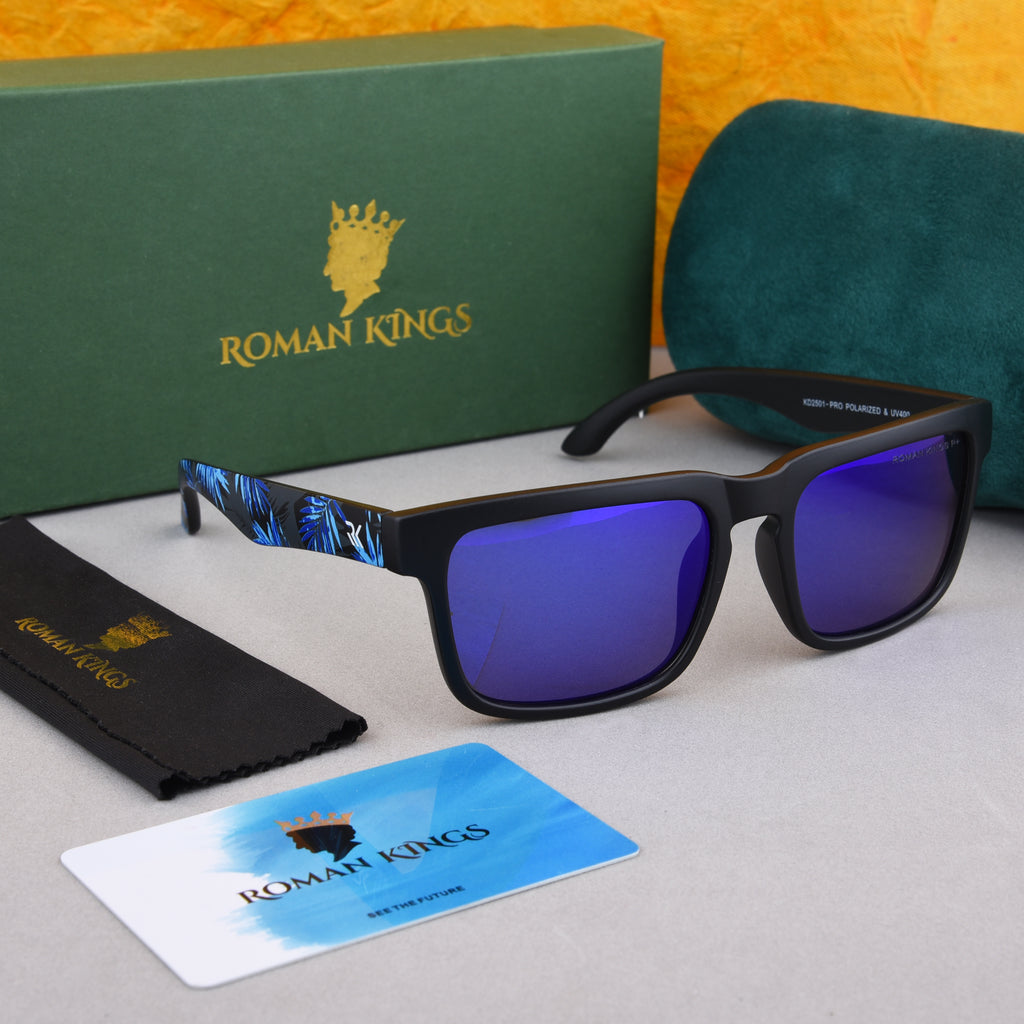 Palm Blue Aqua Men Polarized Sunglasses