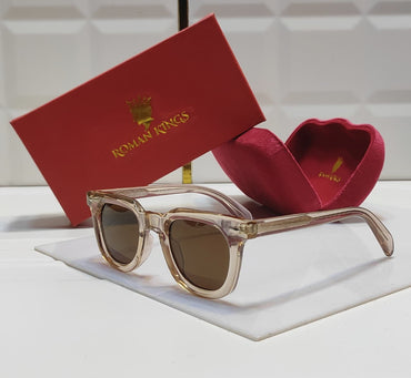 Transparent Champagne Sunglasses