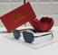 Octagonal Cut-Off Dark Grey Sunglasses