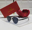 Curved Oval Tinted Charcoal Sunglasses