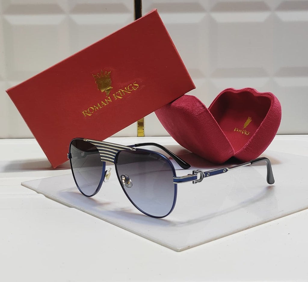 Antique Deep Royal Blue Sunglasses
