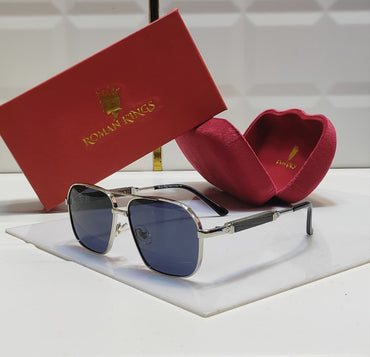 Double Bridge Pilot Black Sunglasses
