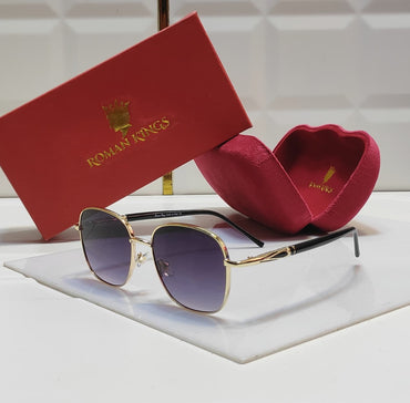 Squared Oval Dark Violet Sunglasses