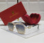Gold metal frame with black temple tips Square Aviator