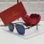 Dark Blue Square Aviator  Sunglasses