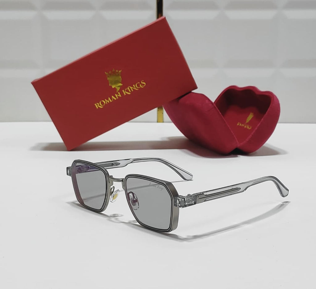Rectangular Light Smoke Sunglasses
