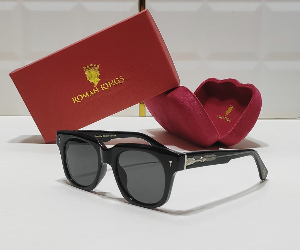 Modern Wayfarer Glossy Black Sunglasses