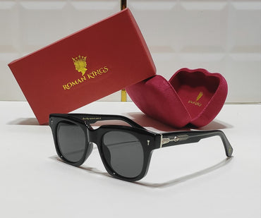 Modern Wayfarer Glossy Black Sunglasses