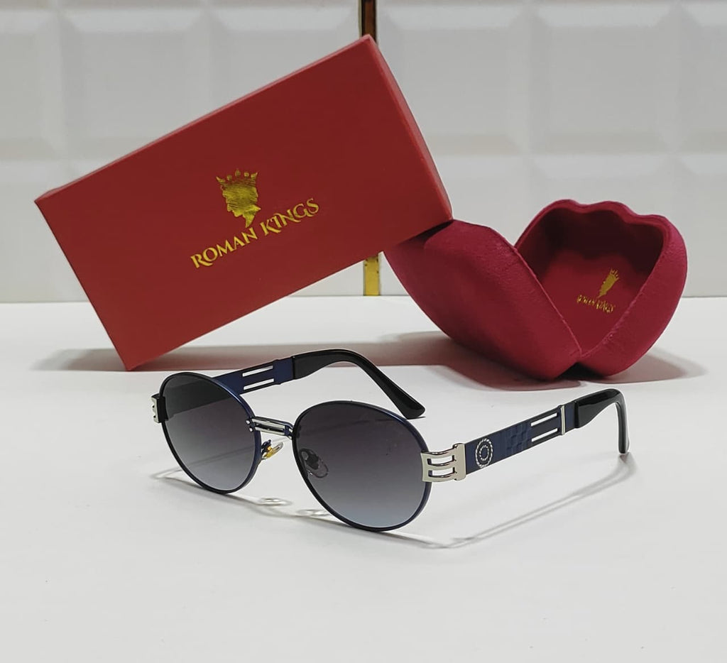 Sleek Matte Round  Gradient Smoke Sunglasses